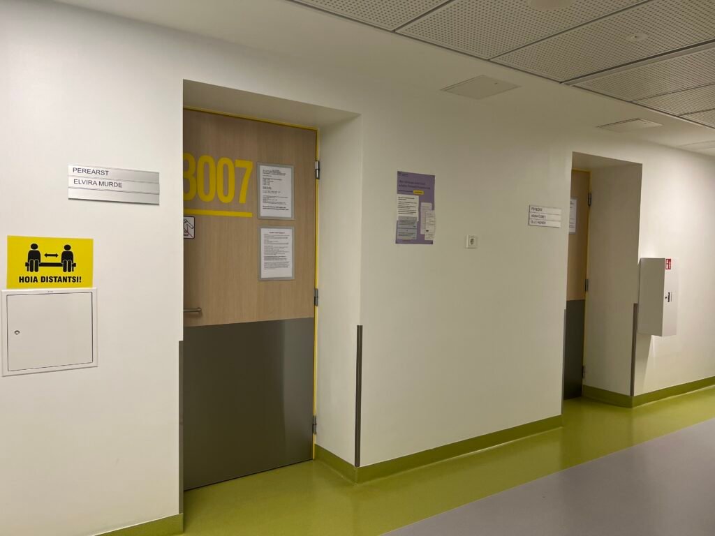 Elvira Murde Perearstikeskuse ruumid kolmandal korrusel